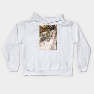 Alice In Wonderland - Arthur Rackham - 5 Kids Hoodie